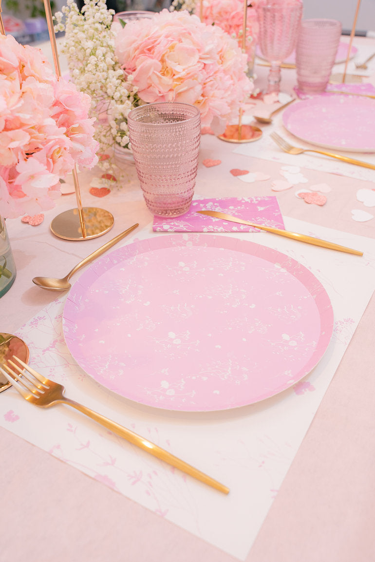 Lilac Placemats - Paper Cardboard Placemats